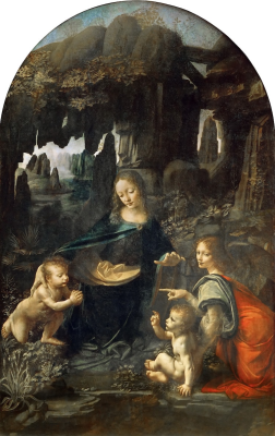 Tác phẩm Virgin of the rock của hoạ sĩ Leonardo da Vinci
